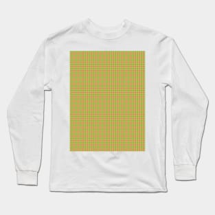 Spring Carrot Colors Plaid Pattern Long Sleeve T-Shirt